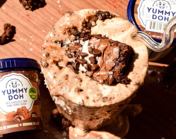 Homemade Brownie Cookie Dough Blizzard with Yummy Doh Brownie Delight edible cookie dough in Ontario